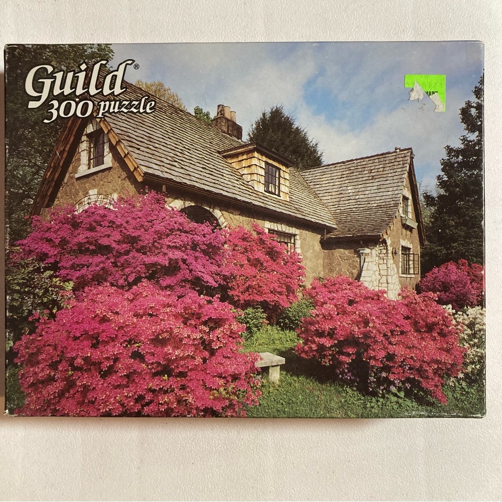 Vintage 300 Piece Jigsaw Puzzle No Missing Pieces Cottage In Bloom